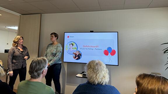 Helen Weggers 20 jaar werkzaam bij Heling & Partners